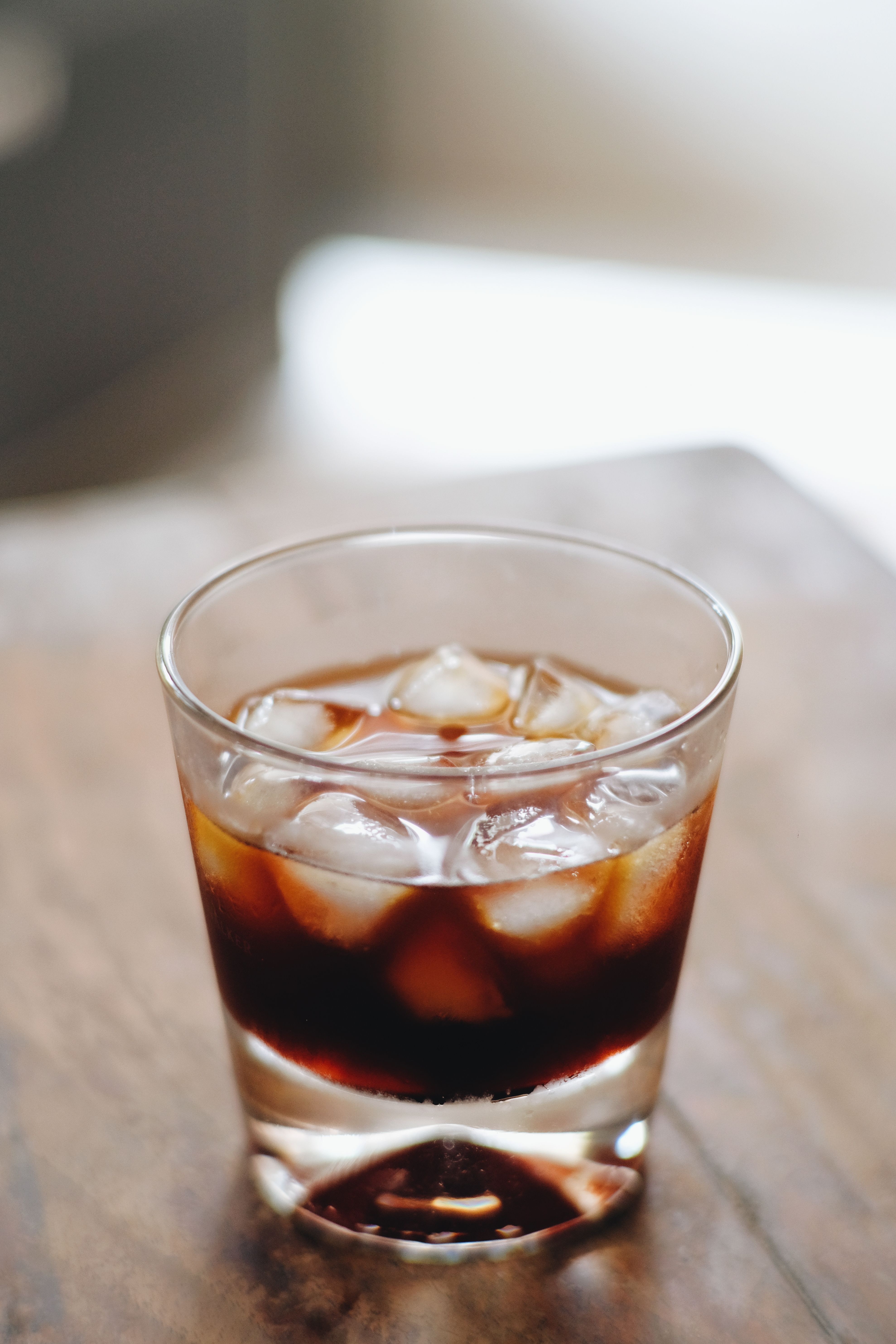 Cold brew coffee being prepared